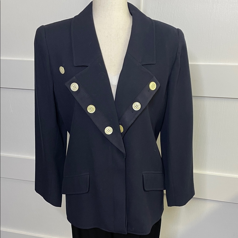 Valentino Navy Sweater / Blazer - Sz 10